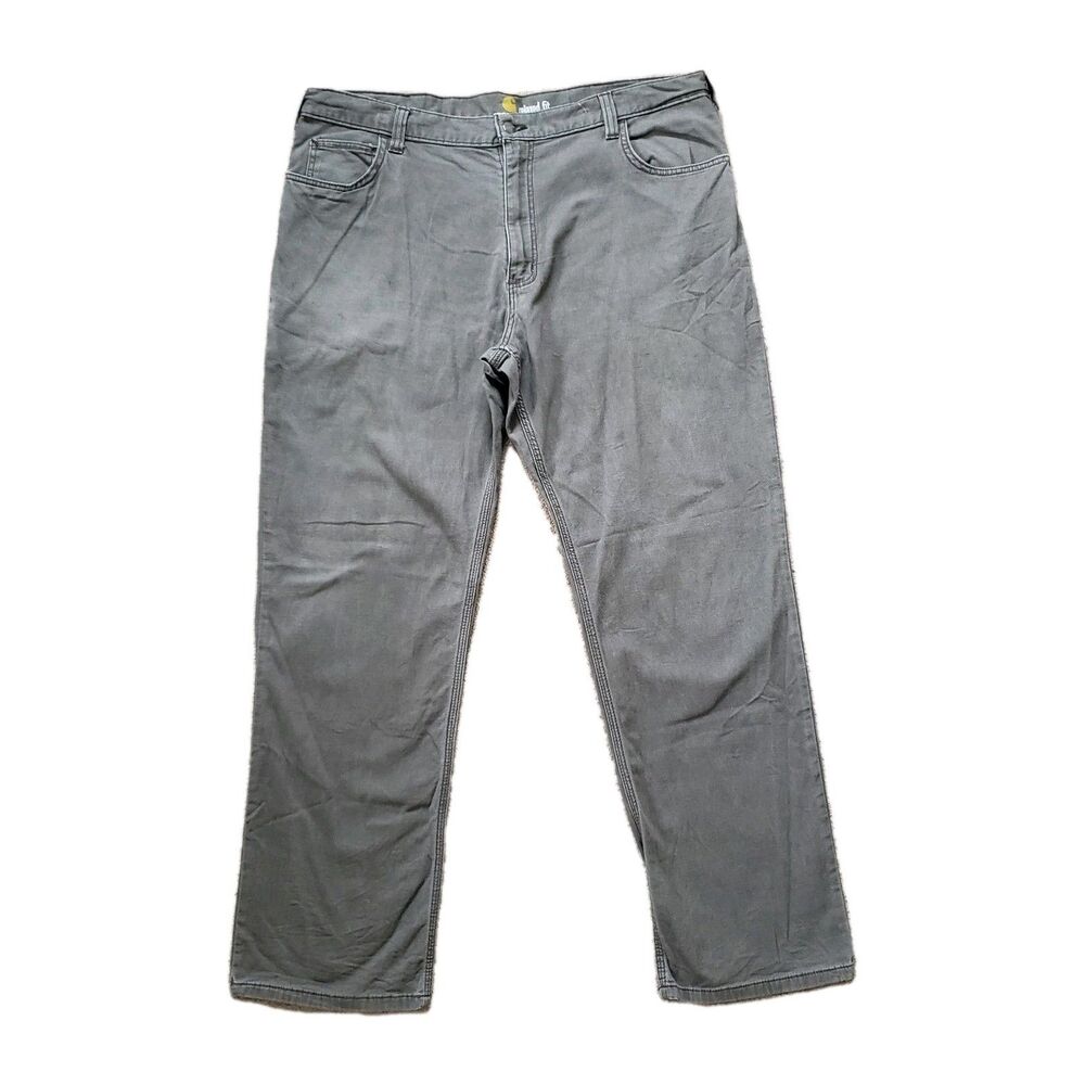 Vintage Y2K Carhartt Relaxed Fit Size 40x32 Mens Gre Canvas Work Pant 102517-909
